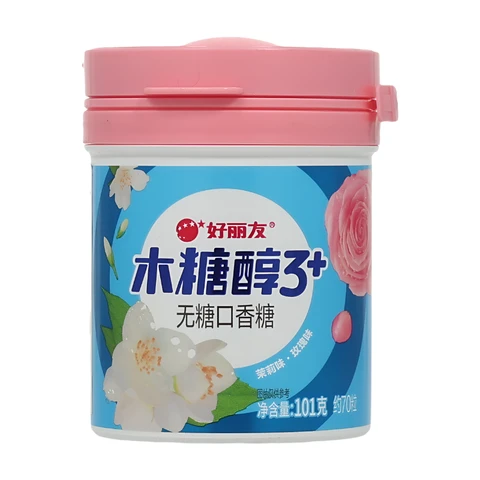 Orion Xylitol 3+ Zuckerfreier Kaugummi (Jasmin- und Rosengeschmack) 101G