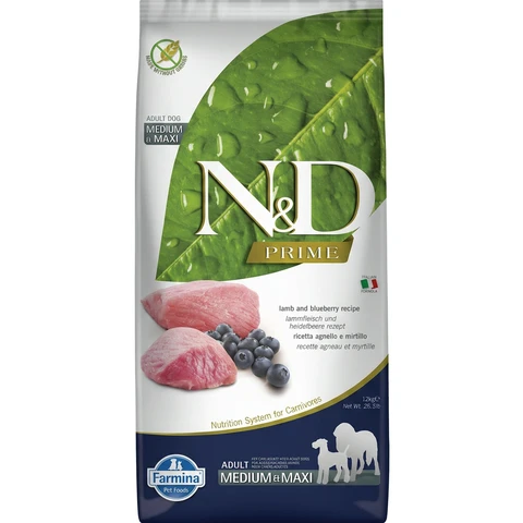 Farmina N&D Prime Lamm Hundefutter für Erwachsene Mittel-/Großrassen 12 kg