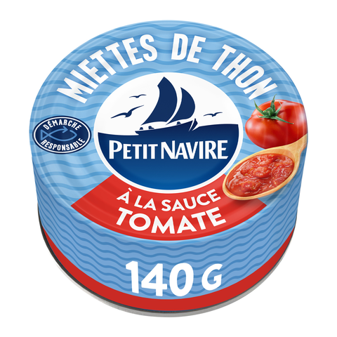 PETIT NAVIRE Miettes de thon à la sauce tomate - 140 g