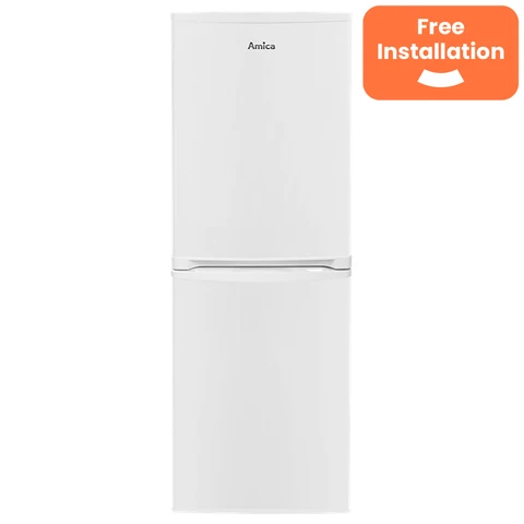 Amica FK1984 50cm Slimline 50/50 Fridge Freezer - White - E Rated