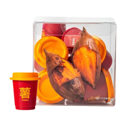 Office Fish Geroosterde Zoete Aardappelsmaak Cold Brew Gevriesdroogd Zwarte Koffiepoeder 18 g