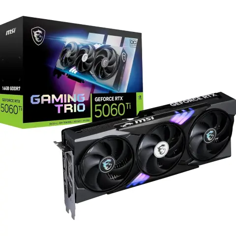 MSI GeForce RTX 5060 Ti 16G GAMING TRIO OC Graphics Card