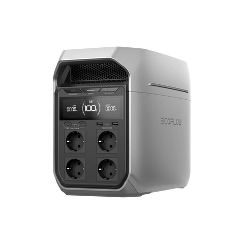 EF ECOFLOW Tragbare Powerstation DELTA 3 Plus, 1024 Wh LiFePO4-Batterie, vollständig aufgeladen in 56 Minuten, 1800W (3600W Spitze) Solargenerator für Notstromversorgung, Camping