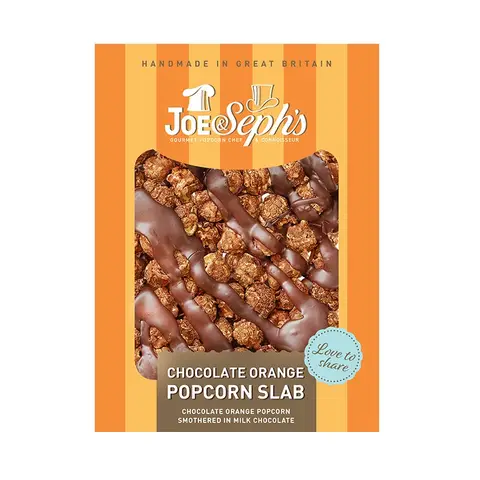 Joe & Seph's Chocolate Orange Christmas Popcorn Slab 115g