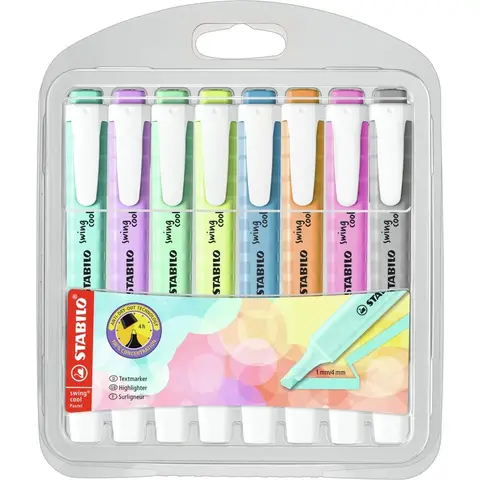 Stabilo Swing Cool Pastel Marqueur 8 Couleurs