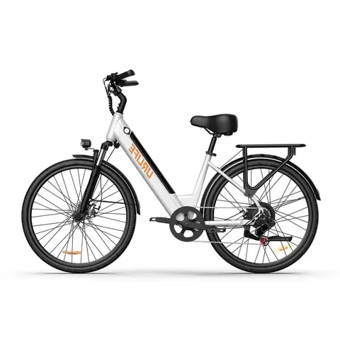 URLIFE E26 adult E-bike 250W 48V 10.4Ah battery commute Electric Bike,26-inch tire city ebike URLIFE E26(white）