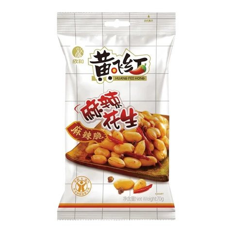 Huang Fei Hong Spicy & Numb Peanuts 70g