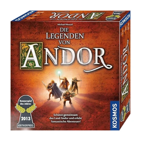 KOSMOS 691745 Die Legenden von Andor - Das Grundspiel, Der Fantasy-Klassiker, Kennerspiel des Jahres 2013, kooperatives Fantasy-Brettspiel ab 10 Jahren