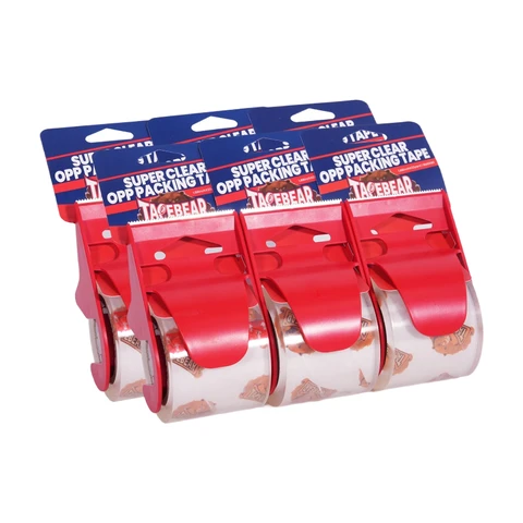 TAPEBEAR No Noise Packing Tape, Upgraded High Transparency 2.6mil x 1.88" x 55 Yards Quiet Packaging Tape Refill
Rolls, Heavy Duty shipping Tape for Sealing, storage Moving, 12 Rolls, Total
660Yards