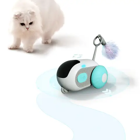 Petgravity Smart Interactive Cat Toy, Blue, Adjustable Speed with 2 Settings, Cat Chase Game, Random Patterns, For All-Age Cats