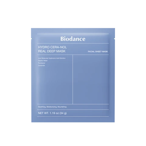 Biodance Hydro Cera-nol Real Deep Mask Lot de 4 masques apaisants et renforçants 