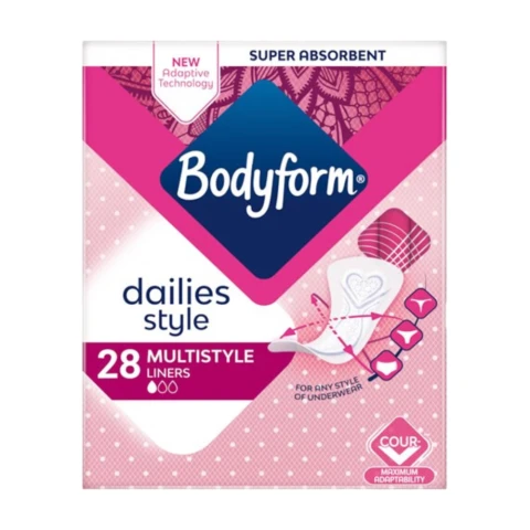 Bodyform Dailies Style Dailies Normal Scented Panty Liners 28 Liners