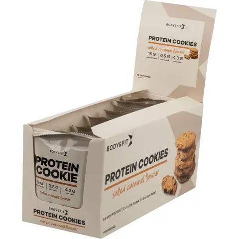 Body&Fit Protein Cookies Salted Caramel 600 grams (12 cookies)