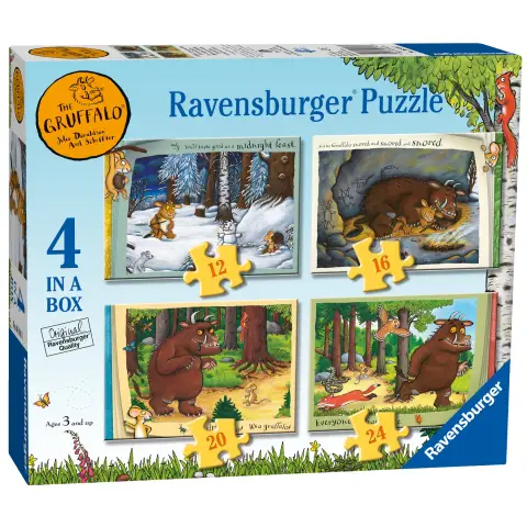 Ravensburger The Gruffalo 4 in a Box Jigsaw Puzzles