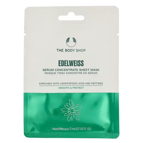 The Body Shop Serum Concentrate Sheet Mask 21 ml - Edelweiss