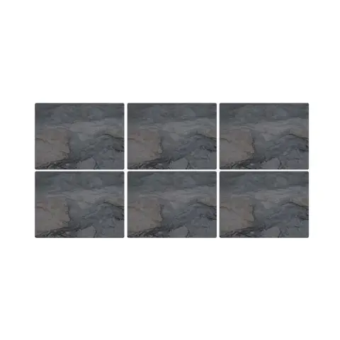 Pimpernel Midnight Slate  Set of 6 Placemats