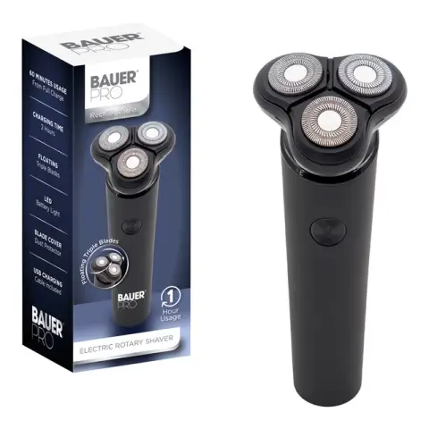Bauer Rechargeable Dry Rotary Shaver