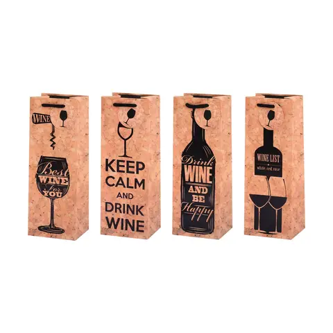Mikirei Gift Bags Wine Quotes Assorted Wine Bottle 8 Pieces