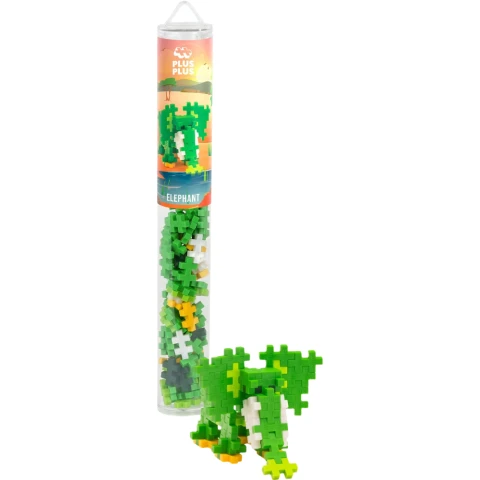 Plus Plus - Elephant / 100 pcs Tube - (4323)