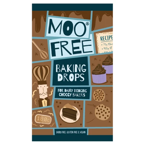 Moo Free Milk Choc Baking Drops - 100G