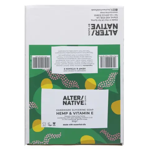 Alter/native By Suma Glycerine Soap - Hemp & Vit E