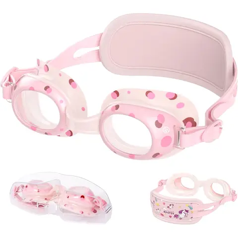 OutdoorMaster CyberFish Lunettes de natation enfant - Rose