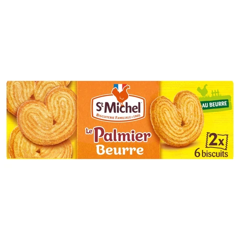 ST MICHEL Biscuits Palmier Au Beurre 87gr