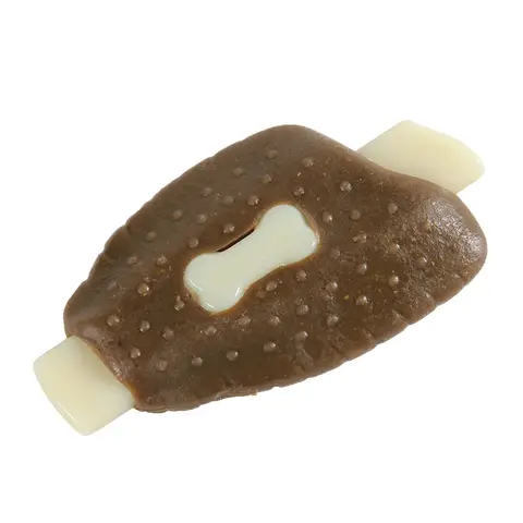 Blinkit Chicken Wing Chew Toy for Dogs, Cowhide and Nylon Durable Bone Toy for Long-Lasting Chewing (15×8×3cm)