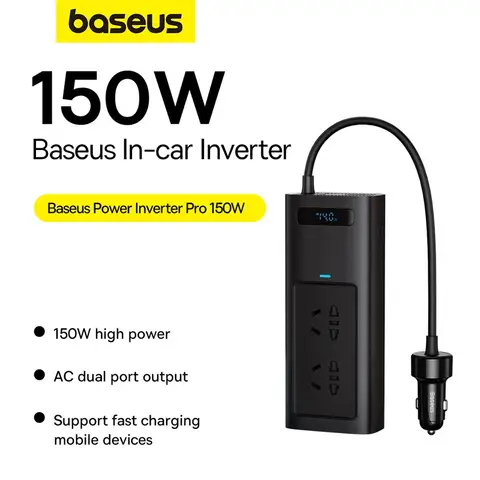 Baseus Power Inverter Pro 150W (220V CN/EU) Black