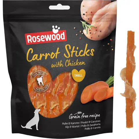 Rosewood Carrot Sticks for Dogs (320g Value Pack)