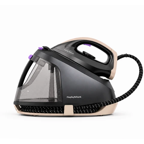 Morphy Richards EasySteam+ 2400 W Dampfbügeleisen, 120 g Dampfstoß, 70 g Dampfleistung, 6 Bar Druck, ECO-Modus, Abnehmbarer 1,8 L Wassertank, Anti-Kalk, Automatische Abschaltung, Schwarz, MUH-ISE4B
