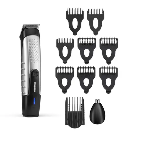 Babyliss Lithium Power Beard & Stubble Trimmer - Silver, T812U