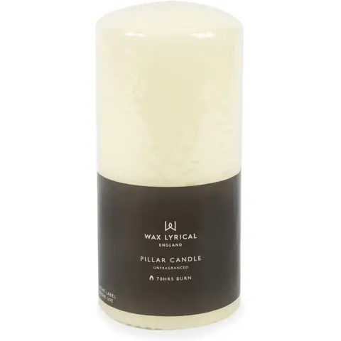 Wax Lyrical Pillar Candle Unscented Ivory 7x15cm