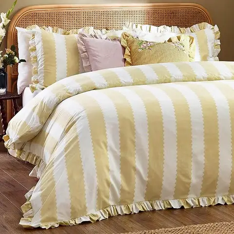 Wylder Duvet Cover Set Bridie Butter Yellow King