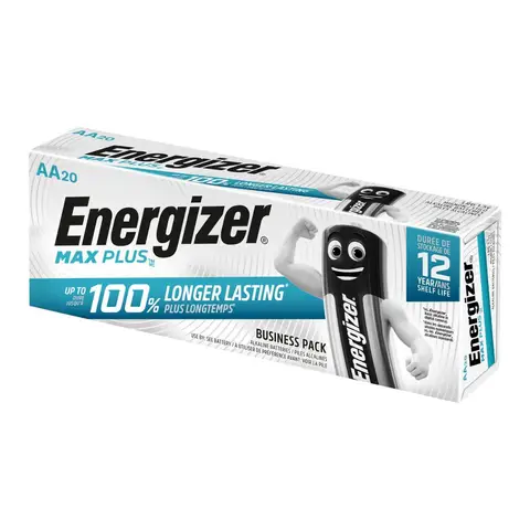 Energizer AA Max Plus Alkaline - Pack of 20