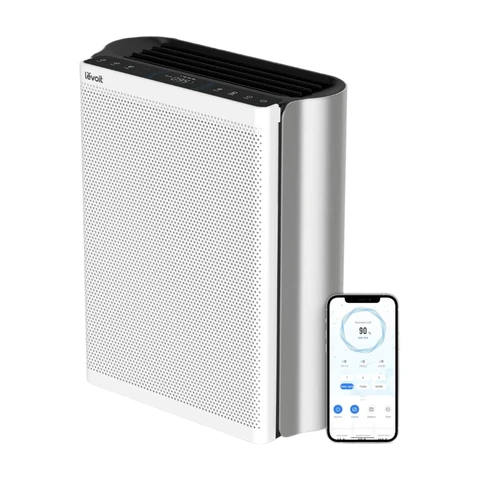 LEVOIT Luftreiniger Allergiker für große Räume mit waschbarem Vorfilter, CADR 612m³/h, 3-Kanal-Luftqualitätsmonitor, Smart WiFi und Filter für Haustiere, Rauch, Staub, Pollen, Alexa Control, 26dB