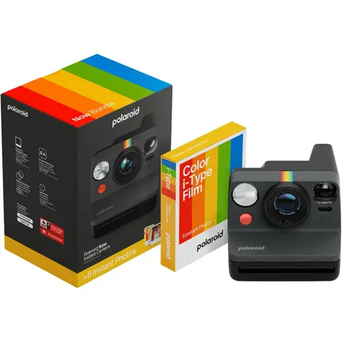 Polaroid Now Generation 3 Instant Camera Everything Box - Black