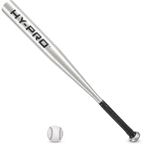 Hy-Pro Baseball Bat & Ball Aluminium Silver