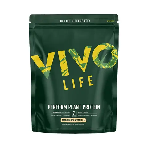 Vivo Life Perform Plant Protein Nutrition Powder Vanilla Flavour - 252g