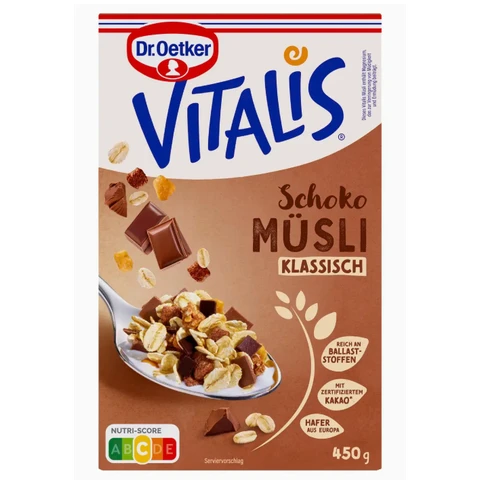 Oetker Vitalis Schoko Müsli klassisch 450 g