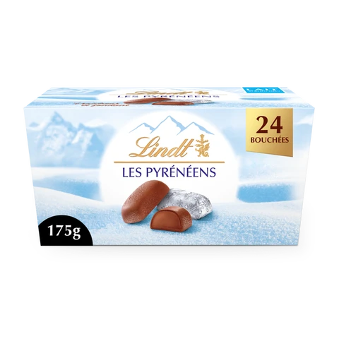 LINDT Ballotin de chocolats au lait PYRENEENS 175g