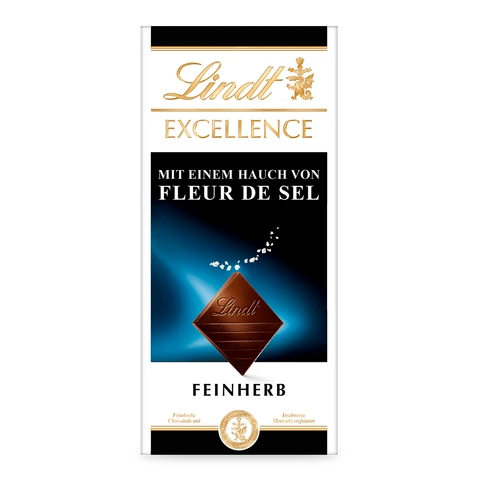 Lindt Excellence dunkle Meersalztafel, 100 g