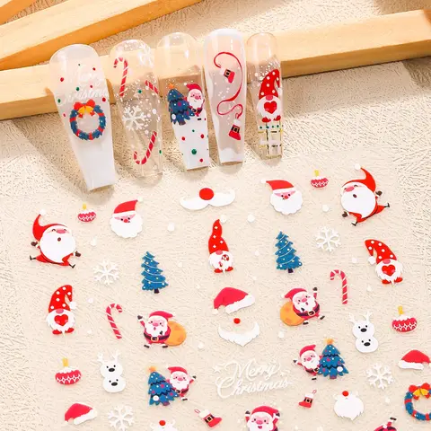 【Christmas Edition】MeoMagic Christmas gel nail stickers Self Adhesive Nail Decoration TH-1552 (Only stickers)