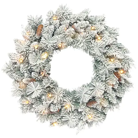 Knstlicher Weihnachtskranz - Festliche Trdekoration & Wohnaccessoires