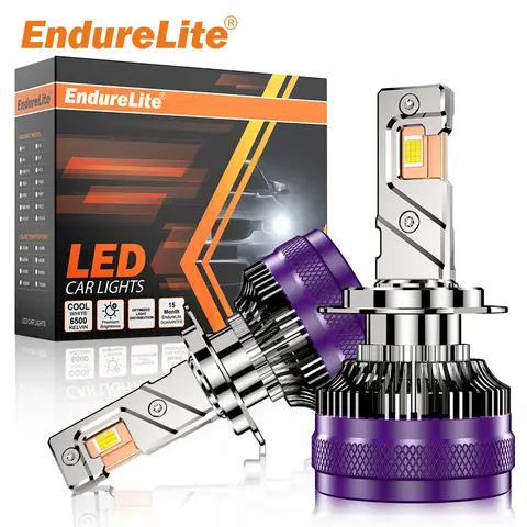 ENdureLite K26 H7 LED Light Bulbs, 6000K Cool White CSP ，20000LM Brighther LED Chips Lamps Replacement, Plug and Play, Pack of 2 