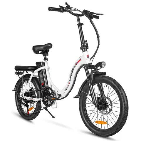 Samebike CY20 adult ebike 350W city ebike 36V13AH E-bike 20 inch mountain electric bike Samebike CY20（white）