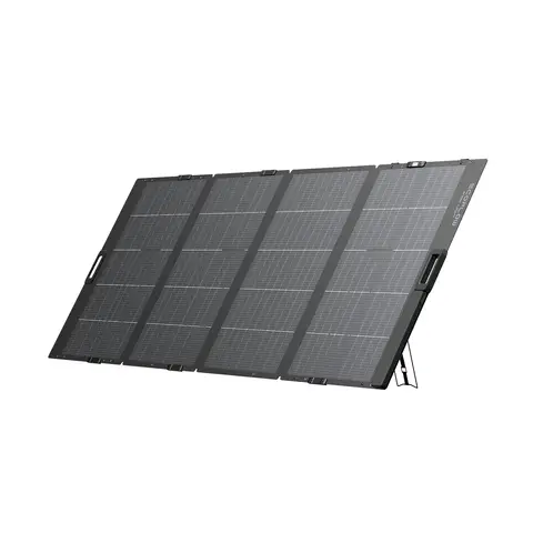 ECOFLOW 400W Tragbares SolarPanel 0% VAT, Faltbares Solarmodul für Delta Tragbare Powerstation, bifaziales Design, 25% Wirkungsgrad, IP68 wasserfest, Solaranlage für Outdoor Garten Balkon Camping
