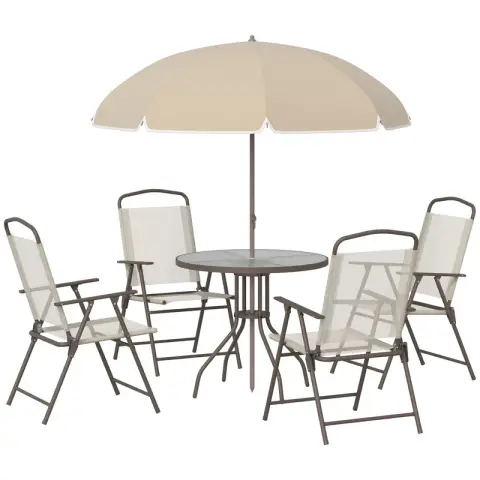 6 Piece Garden Dining Set