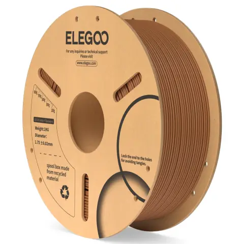 Elegoo PLA Filament 1kg Paper Spool-Brown(10 spools/ctn)