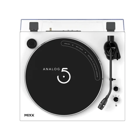 Mixx Analog 5 Stereo Vinyl Turntable – White